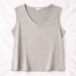 Abound V-Neck Sleeveless Tank Top Women’s Large Gray Violet Cotton Modal